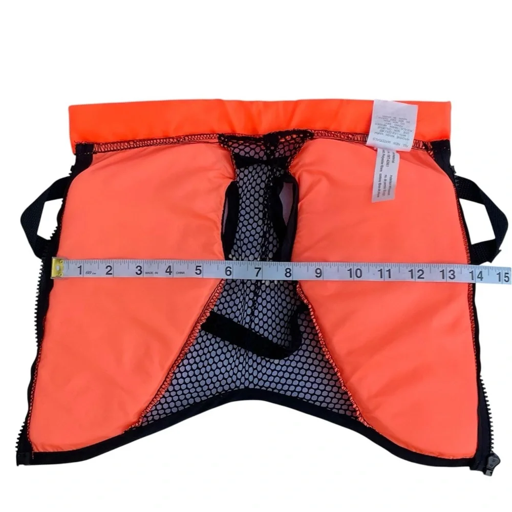 Fido Float Dog Life Jacket /Bundle of 2/Size X-Small & XX-Small -Yellow & Orange